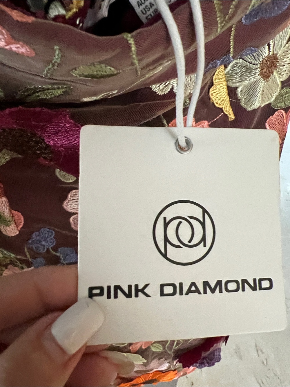 NWT REVOLVE Australia SHOWPO Pink Diamond Wren garden flowers 3D mini dress US 4 - Picture 9 of 11